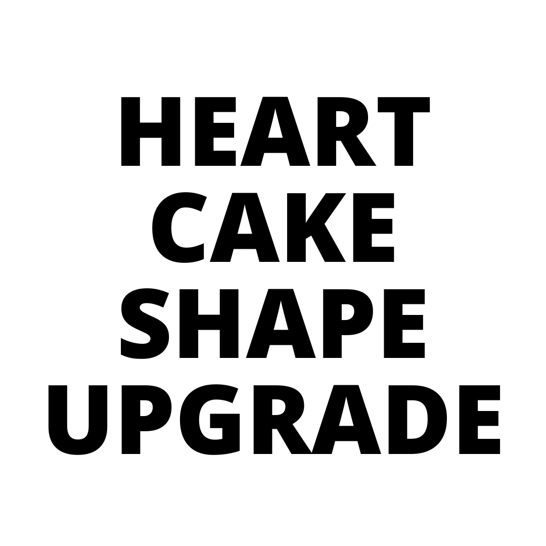 Heart Cake Shape Upgrade Sydney