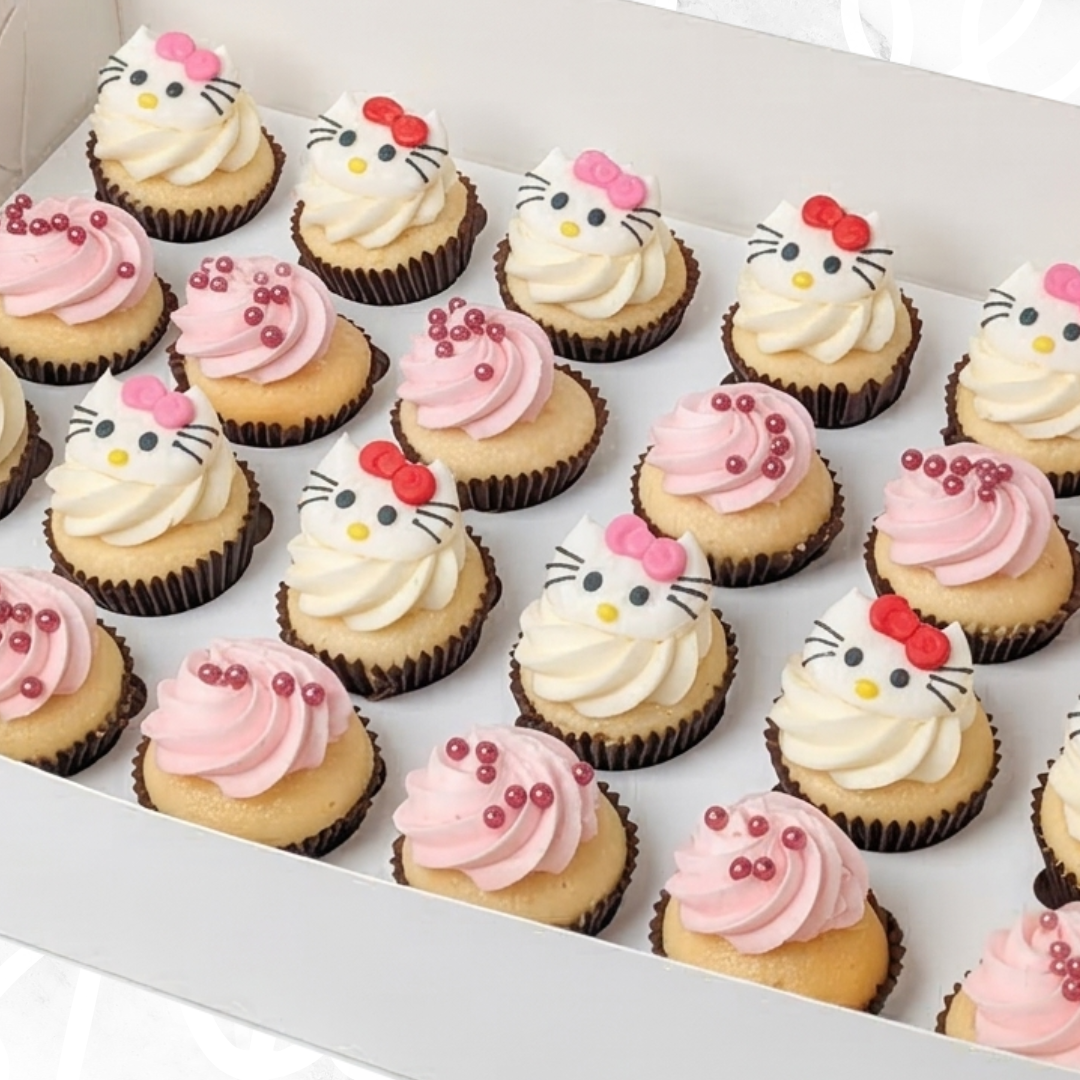 Hello Kitty Vibes Mini Cupcakes (24) Sydney
