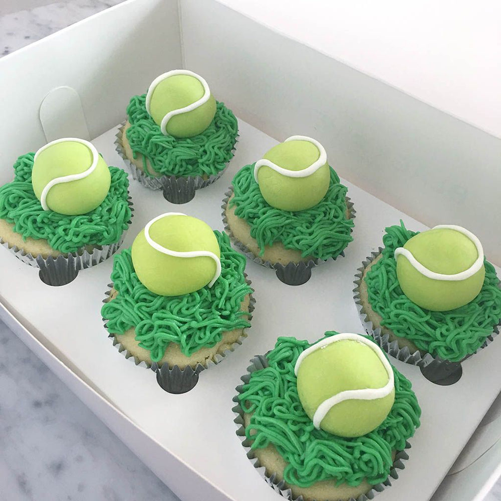 Tennis Ball Cupcakes by Black Velvet Sydney
