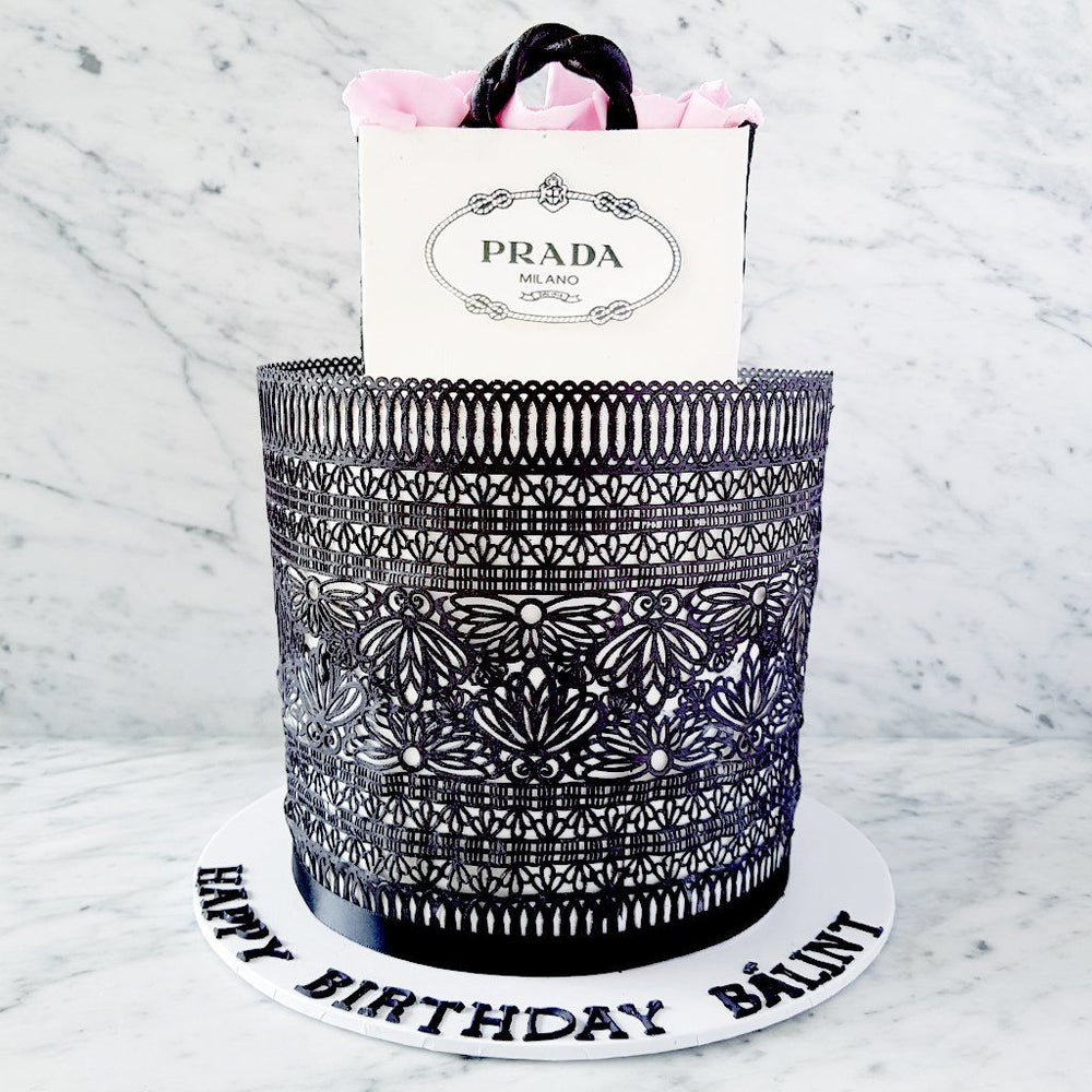 Prada Lace Bag Birthday Cake