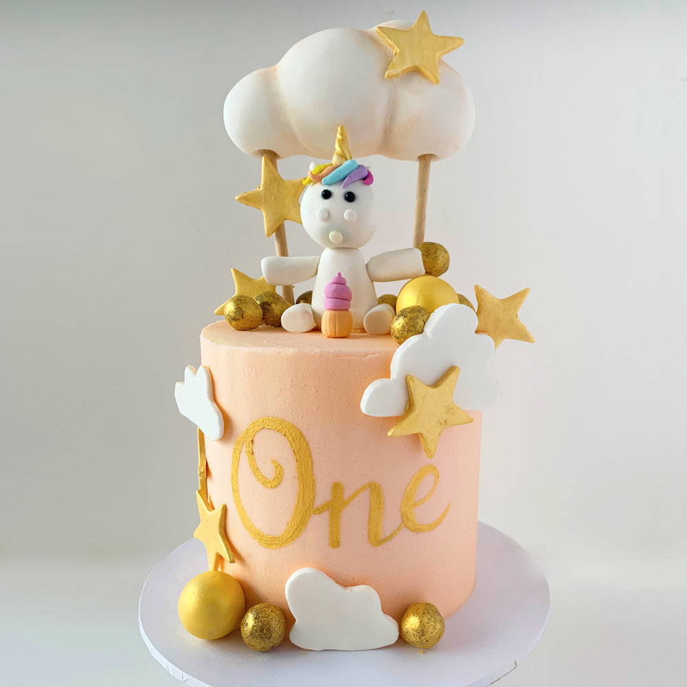 Unicorn Clouds Birthday Cake