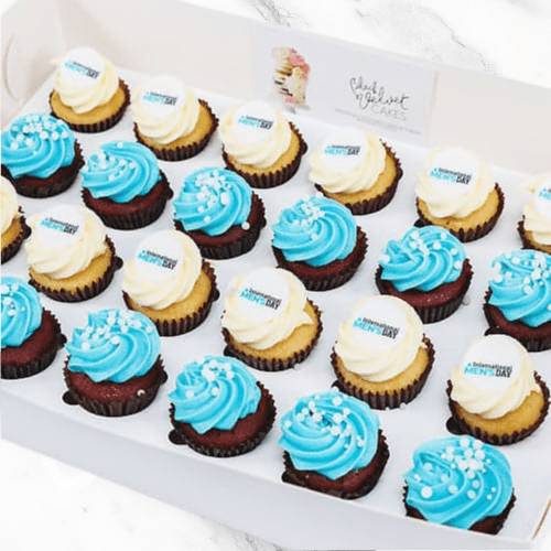 International Men's Day Mini Cupcakes (24) Sydney