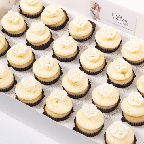 Ivory Rose Mini Cupcakes (24)-BVSydney