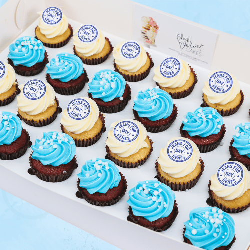 Jeans for Genes Mini Cupcakes (24)-BVSydneyCupcakes