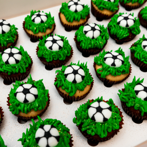 Soccer Park Mini Cupcakes (24)-BVSydneyCupcakes