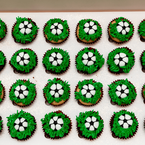 Soccer Park Mini Cupcakes (24)-BVSydneyCupcakes