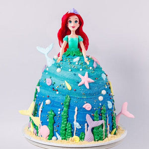 Little Mermaid Ariel Embrace Doll Cake Sydney