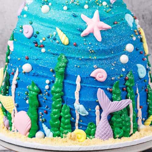cake for a little mermaid party party | The Restaurant Fairy's Kitchen™