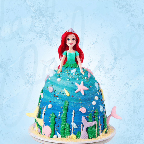 Little Mermaid Ariel Embrace Doll Cake Sydney