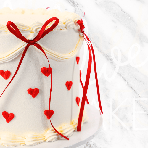 Cake Writing Ribbon Love Vintage Ribbon Cake