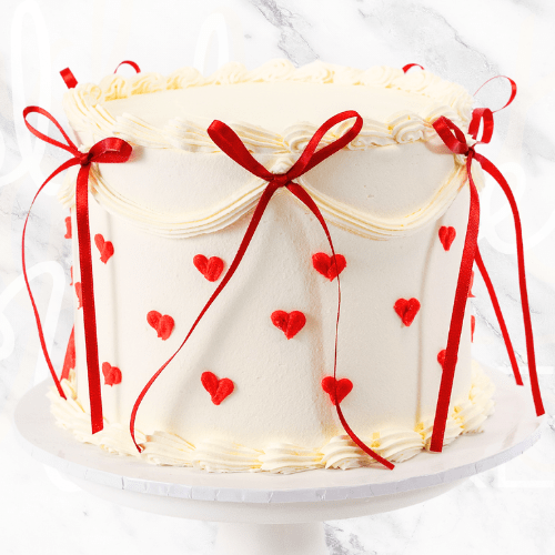 Love Vintage Ribbon Cake