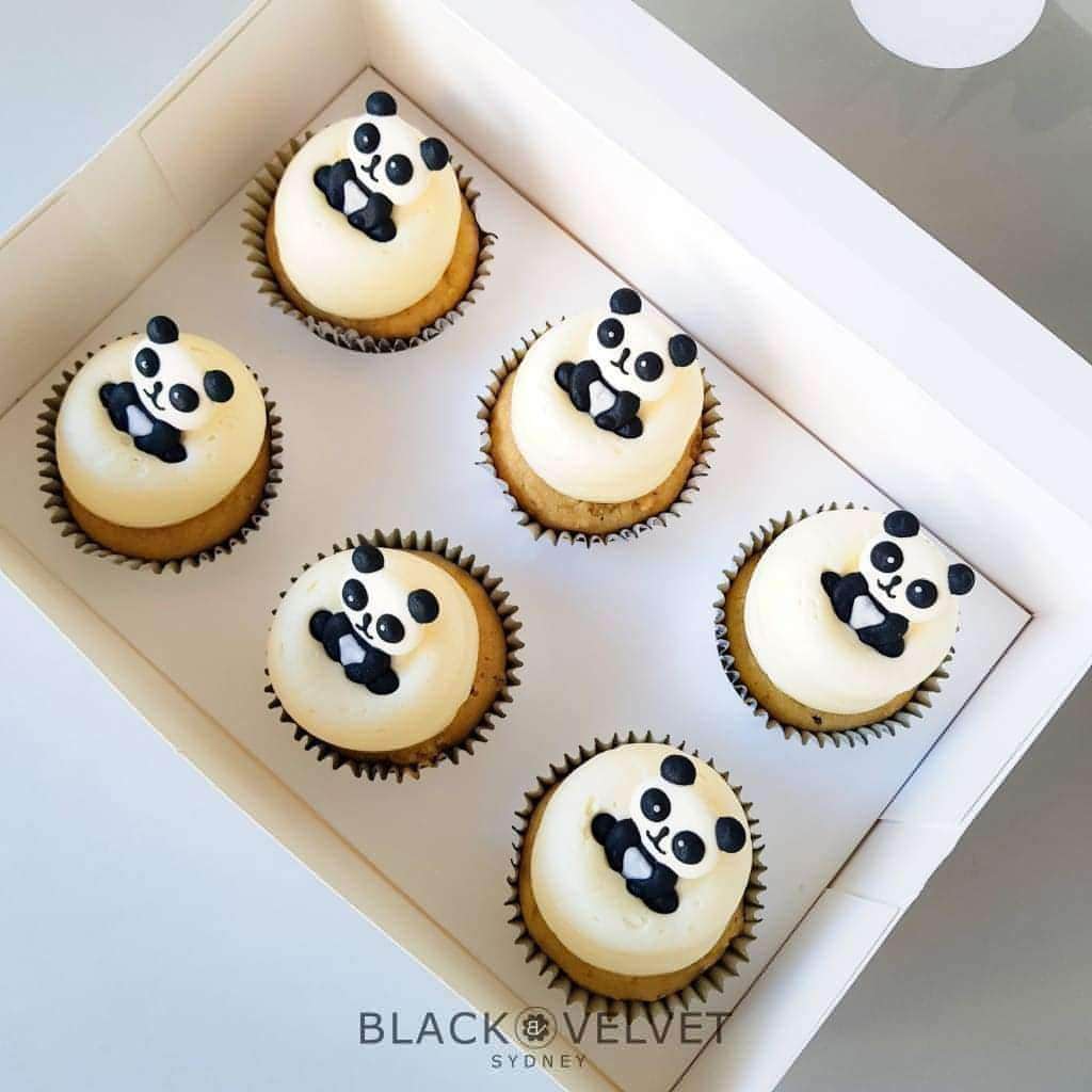 LOW-GLUTEN Baby Pandas Cupcakes (12) Sydney
