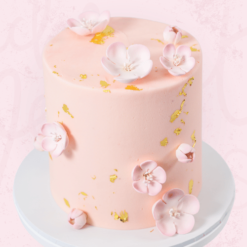 LOW GLUTEN Cherry Blossom Cake