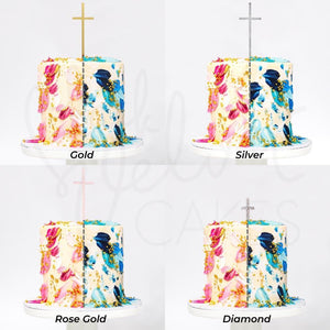LOW GLUTEN Christening Cross Cake Sydney