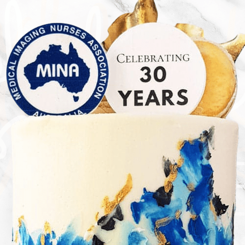 LOW GLUTEN Corporate Logo Canvas Cake-BVSydney