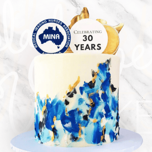 LOW GLUTEN Corporate Logo Canvas Cake-BVSydney