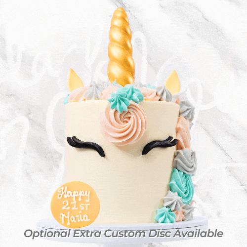 LOW GLUTEN Dreamy Unicorn Cake Sydney