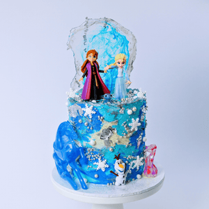 LOW GLUTEN Frozen Characters Cake Sydney