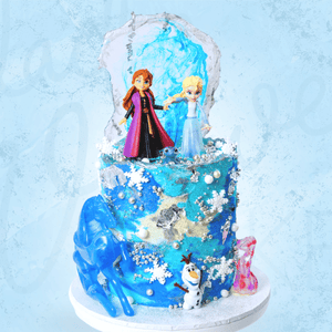 LOW GLUTEN Frozen Characters Cake Sydney