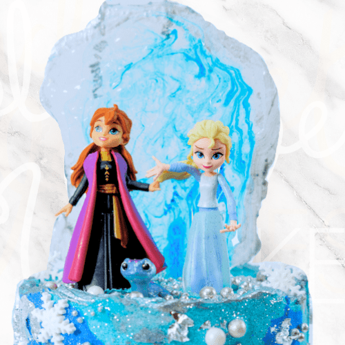 LOW GLUTEN Frozen Characters Cake-BVSydney