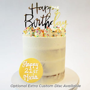 LOW GLUTEN Happy Birthday Sprinkles Cake Sydney