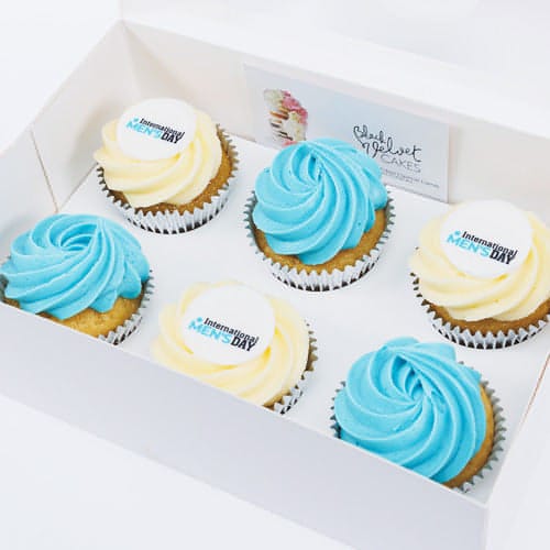 LOW GLUTEN International Men's Day WOW Designer Cupcakes (12) Sydney