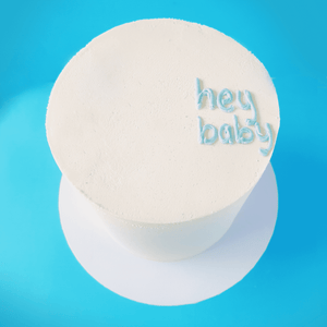 LOW GLUTEN Message Dedication Cake in Baby Blue Sydney