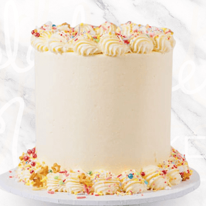 LOW GLUTEN Pastel Sprinkles Photo Image Cake Sydney