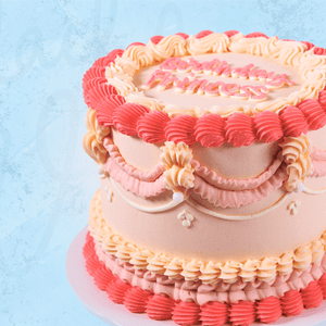 LOW GLUTEN Pink Vintage Cake Sydney