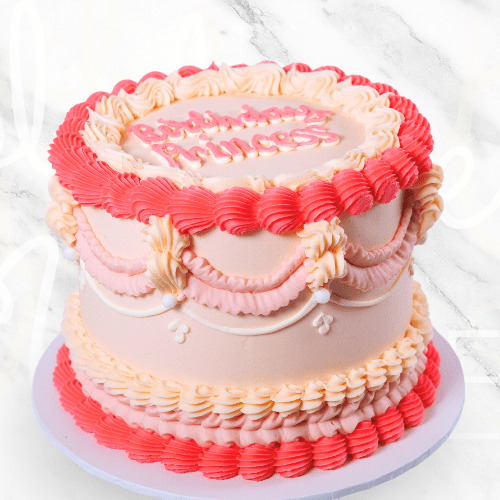 LOW GLUTEN Pink Vintage Cake-BVSydney