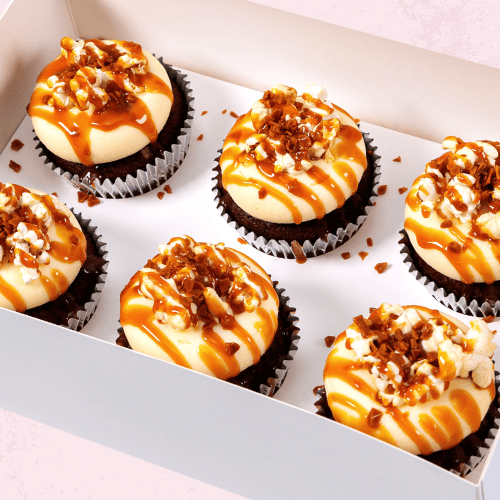 LOW-GLUTEN Popcorn Velvet Cupcakes (12) Sydney