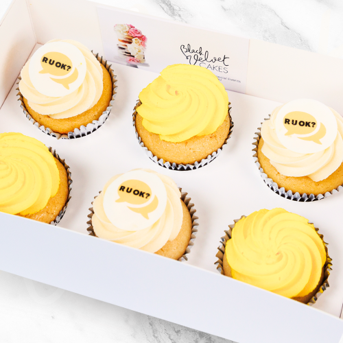 LOW GLUTEN R U OK? DAY Wow Designer Cupcakes (6) Sydney