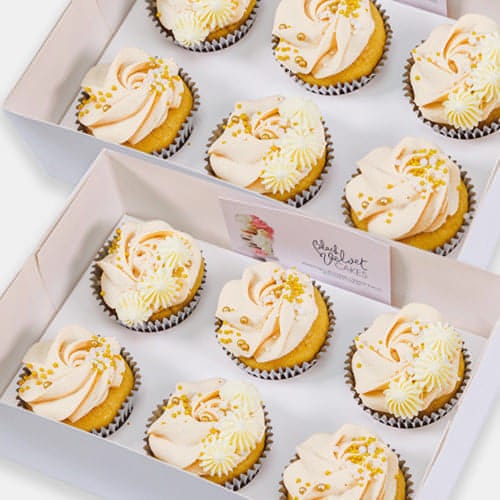 Luxe Nude Rosé Cupcakes (12) Sydney