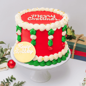 Merry Christmas Vintage Cake Sydney