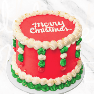 Merry Christmas Vintage Cake Sydney