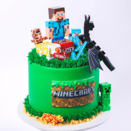 Easy Minecraft Birthday Party Cake - Kitchen Fun With My 3 Sons