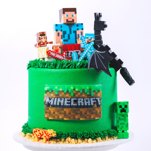 Minecraft (Audrick) Minecraft Cake, A Customize Minecraft cake