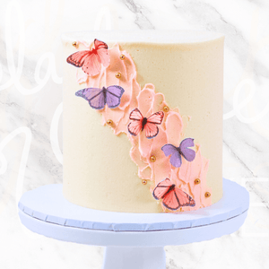 Minimalist Ethereal Butterfly Cake Sydney