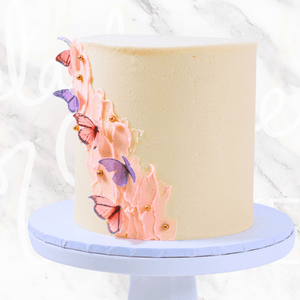 Minimalist Ethereal Butterfly Cake Sydney