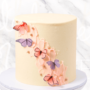 Minimalist Ethereal Butterfly Cake-BVSydney