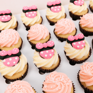 Minnie Mouse Bowtique Mini Cupcakes (24) Sydney