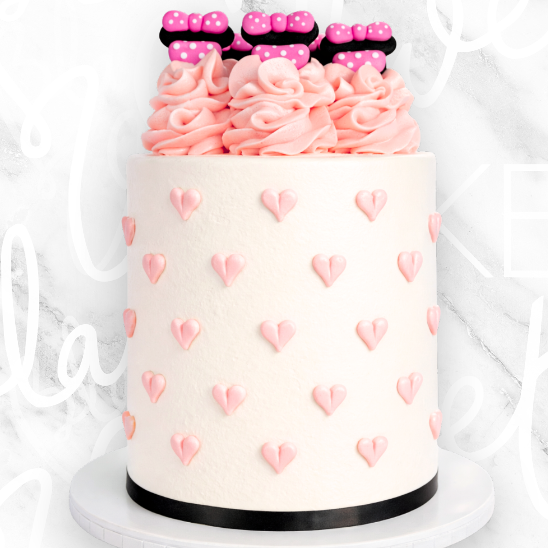 Minnie Pink Hearts Cake Sydney