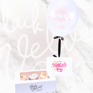Mother's Day Cupcake Gift Pack (6 Cupcakes, Balloon, Card) Sydney