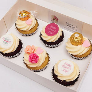 Mother's Day Cupcake Gift Pack (6 Cupcakes, Balloon, Card) Sydney