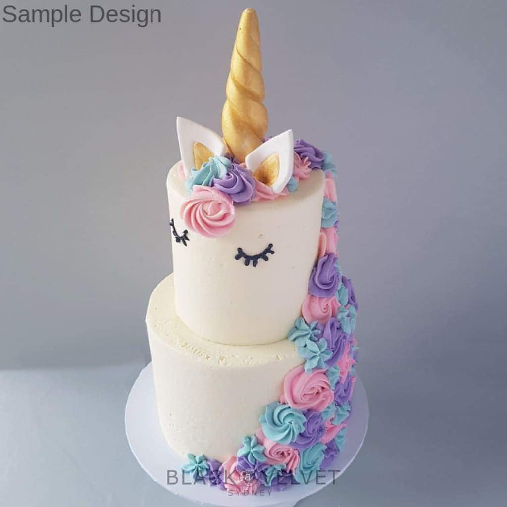 Multi-Tier Blissed Out Unicorn Cake