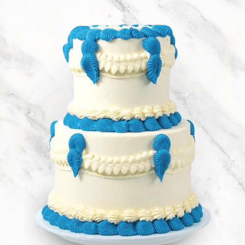 Multi-Tier Blue Vintage Cake-BVSydney