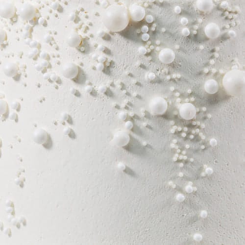 Multi-Tier Opulent Pearl Wedding Cake-BVSydney