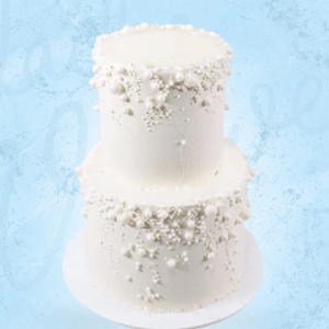 Multi-Tier Opulent Pearl Wedding Cake Sydney
