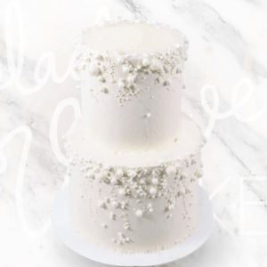 Multi-Tier Opulent Pearl Wedding Cake Sydney