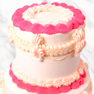 Multi-Tier Pink Vintage Cake Sydney